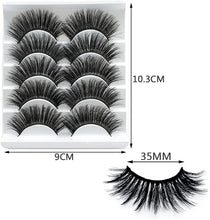 10 Pairs 3D Faux Mink Lashes Soft False Eyelashes Makeup Tools for Makeup Eyelashes Extension