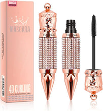 Eyelash Mascara Waterproof & Long Lasting, 4D silk Fiber Lash Mascara Volume and Length Eye Makeup Sparkling Diamond Mascara