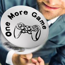 Cobee Funny Destiny Flip Coins, Double Sided Gaming Novelty Coin - One More Game/Go To Bed Gift Decision Maker Coin Gifts for Boyfriend Girlfriend Husband Son Lover Birthday(Silver)