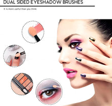 50 Pcs Eyeshadow Brush Set, Eye Shadow Brush Double Sided, Eye Shadow Applicator Sticks, Sponge Makeup Applicator for Eyes