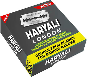 Haryali London Extra Double Edge Safety Razor Blades - Compact Pack of 100 Blades