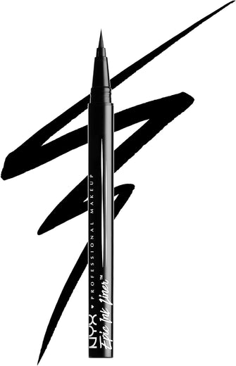 NYX Professional Makeup Epic Ink Eye Liner, Felt Tip Liner Pen, Waterproof, Vegan Formula, Black