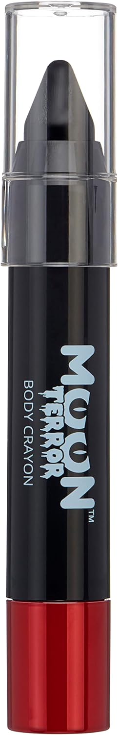 Halloween Face Paint Stick Body Crayon by Moon Terror  Midnight Black  SFX Make up  Special Effects Make up  3.2g