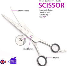 Haryali London Home Use Hairdressing Scissor Beginners Hair Cutting Shears with Overall Length 7.5" for Men and Women