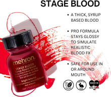 Mehron Makeup Stage Blood (1 oz) (Bright Arterial)