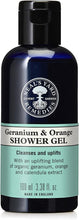 Neals Yard Remedies Geranium & Orange Shower Gel  Energising & Conditioning Shower Gel with Soothing Calendula Extract  Vegan Shower Gel made with Organic Ingredients  100ml