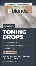 Jerome Russell Bblonde Atomic Toning Drops - Non-Permanent Atomic Hair Toner, Refresh & Maintain Blonde Hair Dye, Add Drops in Shower with Shampoo or Conditioner, 50 Uses