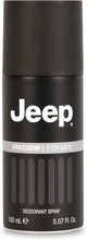 JEEP  Freedom - Deodorant for Men Spray, Intense, Overwhelming, and Determined Fragrance, Jeep Spray Deodorant with Woody and Aromatic Scent, 150 ml