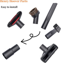 6 Piece Set Vacuum Attachments Henry Hoover Accessories Nozzle Crevice Tool for 35mm to 32mm Caliber Henry Hoover Parts,Compatible with Henry Hoover Attachments