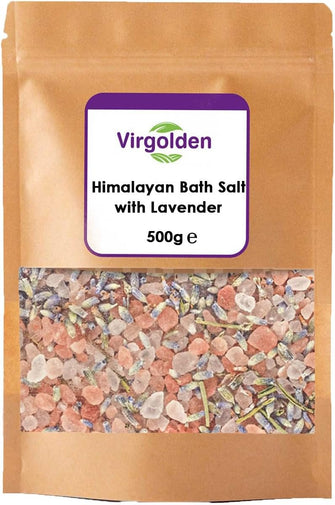 Himalayan Bath Salt with Lavender 500g by Virgolden