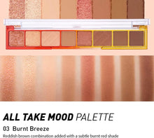 Peripera All Take Mood Palette Makeup - 8 Shades Eyeshadow - Matte Glitter Shimmer - Muteful Rose (Muted Pinks) - 6.8g, One Size