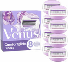 Gilette Venus Comfort Glide Breeze Razor Blades, Device & Blade - 8 x Blades