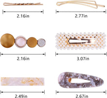 20Pcs Pearl Hair Clips -Fashion Pearls Hair Barrettes Sweet Artificial Macaron Acrylic Resin Barrettes Hairpins for Women,Ladies and Girls Headwear Styling Tools Hair Accessories