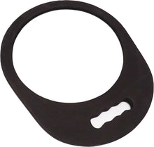 CoolBlades Hairdressing or Barber Round Black Foam Hand Held Mirror - Lightweight - One-Handle - 35 cm x 28.5 cm, ideal mirror for salon or home use, easy to store.