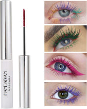 Allbestaye 4D Fiber Mascara Colorful Mascara Waterproof Fine Brush Green Black White Eyelash Long-lasting Makeup Thick Long Mascara