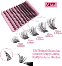 Lash Clusters, 120Pcs DIY Individual Eyelash Extenisons Natural Look D Curl Cluster eyelashes 8-16MM Reusable Individuals DIY at Home (01)