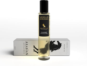 FR99 VANILLA DREAMS perfume oil for her roll-on bottle. Arabian Opulence. Sweet/Vanilla/Powdery/Balsamic/Lactonic