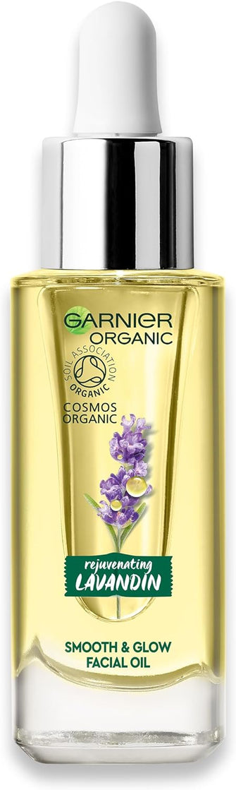 Garnier Organic Soothing Lavandin Glow Facial Oil Healthy Smooth And Glowing Skin, 30ml