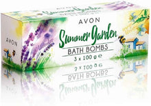 Avon Bath Bombs Summer Garden 3 x 100g Orange Blossom Honey and Lavender