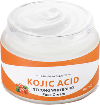 Kojic Acid Face Cream with Arbutin - Skincare Collagen Face Cream - Kojic Acid Skin Lightening Cream for Dark Skin - Moisturizer Hydrate Plump Restore Elasticity - Reduce Dullness Improve Radiance