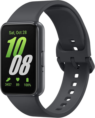 Samsung Galaxy Fit3, Smart Watch, Fitness Tracker, Health Monitoring, Black, 3 Year Manufacturer Extended Warranty (UK Version)