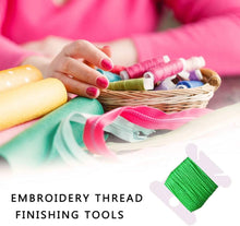 Lanjue 200pcs Plastic Floss Bobbins Cross Stitch Embroidery Cotton Thread for Craft DIY Embroidery Sewing Thread Storage