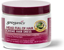 Groganics Head Full of Hair Creme Hair Dress 6 oz