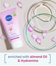 NIVEA Gentle Face Cleansing Cream Wash for Dry & Sensitive Skin (150 ml), Sensitive Exfoliating , Gentle and Caring Face Wash, Cleanser with Almond Oil