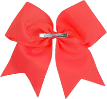 2 Pieces 8 Inch Large Ribbon Bows Hair Clips School Girls Red Ribbon for Hair Ponytail Holders Hair Styling Accessories