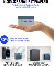 GMKtec Mini PC 12th Gen Intel Alder Lake N97 (up to 3.60GHz), G5 Micro Desktop Computer, 12GB DDR5 512GB SSD, USB3.2/TF CARD slod/HDMI2 for Business, School, Office, Micro CP