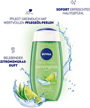 Nivea Lemongrass & Oil shower gel (250 ml), refreshing shower gel with nourishing oil pearls, pampering shower with revitalising lemongrass fragrance