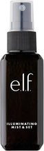 e.l.f. Illuminating Mist & Set Spray, Refreshing, hydrating, Sets Makeup and Achieves a Glowy Look, Infused with green tea, and vitamins A, B and C, Available in Small and Large Sizes 60ml, 120ml