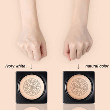 Mushroom Head Air Cushion CC Cream Foundation Cover Concealer Nude Makeup Moisturizing Brightening Pigment Liquid Foundation, Even Skin Tone Makeup Base (Natural)