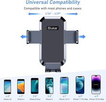 Blukar Car Phone Holder, Adjustable Car Phone Mount 360 Rotation for Dashboard/Windscreen, Upgraded Strong Suction - One Button Release Automobile Cradle for iPhone 4.0''-7.0'' Smartphones