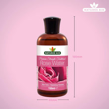 Natures Aid Premium Strength Traditional Rose Water, 150ml (Ingredients : Aqua , Alcohol, Rose Oil)