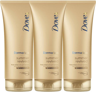 Dove Derma Spa Summer Revived Fair to Medium Skin Body Lotion 200ml (PACK OF 3)