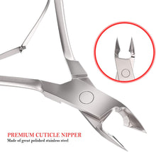 Jestilo Professional Cuticle Nippers Scissors Cutters, Removers Stainless Steel Best Nail Care Tool for Manicure and Pedicure (Silver)