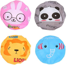 G-Motions Shower cap Reusable Waterproof Animal Shower Capsfor bathroom (4 showers cap)