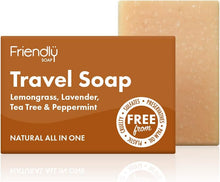 Friendly Soap Handmade Natural Travel Soap - Versatile, Deodorising, Antiseptic 95g