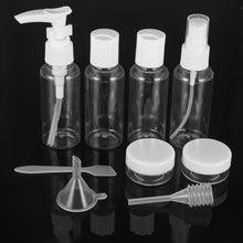 FANTESI Travel Bottles for Toiletries, 9 PCS Leak Proof Refillable Travel Containers Liquid Containers with Clear Toiletries Bag for Cosmetic Shampoo Lotion Makeup Shower Hand Soap