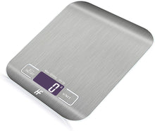 HomeFashion 5kg 1g 11lb Digital Kitchen Scales Food Scale with stainless steel Platform Electronic Cooking Backlit LCD Display Multifunction for Home and Office Use