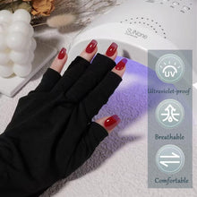 Manicure Gloves UV Protection, Nail Art Skin Care UV Shield Gloves, Professional UPF50+ UV Protection Gloves for Gel Nail Lamp, Anti UV Gloves for Protect Hands from UV Light Lamp Dryer