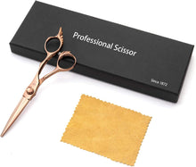 Hairdressing Scissors 6 Inch Hair Scissors Professional Salon Barber Scissors Trimming Haircut Scissors for Men Women, Japanese Stainless Steel Hair Shears with Bronze Wing-Shaped Engraving Handle