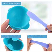 FRCOLOR Replacement Wax Pot, Silicone Wax Bowl Non- Stick Wax Pot and Scraper Removable Waxing Pots for Wax Heater Machine Blue