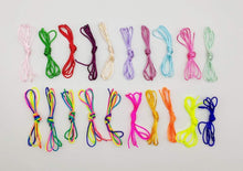 Hixixi 20pcs 39" DIY Colorful Hair Braiding Yarn Hair Rope Band Fashionable Hiphop Hair Tie