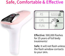 Laser Hair Removal Device for Women & Men IPL Hair Remover with 500000 Light Pulses for Face, Body, Bikini Line, Armpits, Arms, Legs Corded Functionality