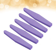 Lurrose 10pcs Nail Files Sponge Double Sided Polishing Boards Nail Buffers Professional Nail Polisher Manicure Tools Purple