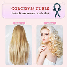 High Resilience Sponge Heatless Curling Rod Headband, Women Curls, Soft and Comfortable Sleep Silk No Heat Curls Ribbon, Adjustable Wave Iron Kit for DIY Styling of Long Hair