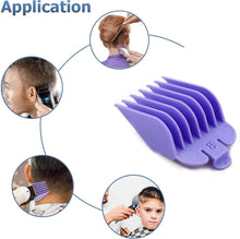 Hair Clipper Guards Combs,8PCS Professional Hair Clipper Guide Combs,Replacement for Most Clippers Trimmers and Spares Haircut Accesorries Lengths from 1/8" to 1" (3-25mm)