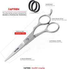 Professional Hair Cutting Scissors for Kids Beard Mustache Hair Cutting Scissors Safe Hair Cutting Barber Shears Baby Child Kids Women Men Home Use (Star Silver)